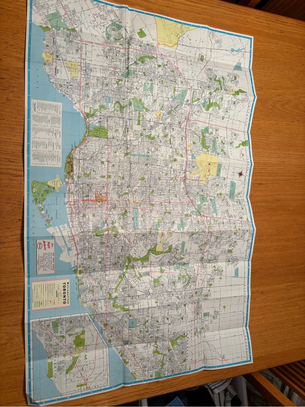Vintage 1966 District Map of Toronto and Vicinity by Rolph Clark Stone - Picture 7 of 11